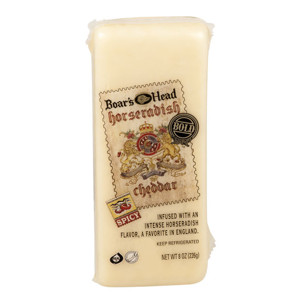 Save on Boar's Head Bold Cheddar Cheese Horseradish Chunk Spicy Order