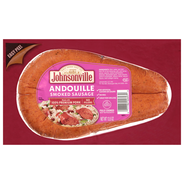 Johnsonville Andouille Smoked Pork Sausage Rope