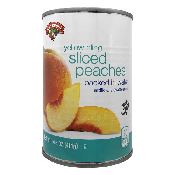 Hannaford Sliced Yellow Cling Peaches in Water