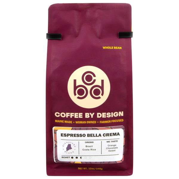 Coffee By Design Espresso Bella Crema Medium Roast Whole Bean Coffee