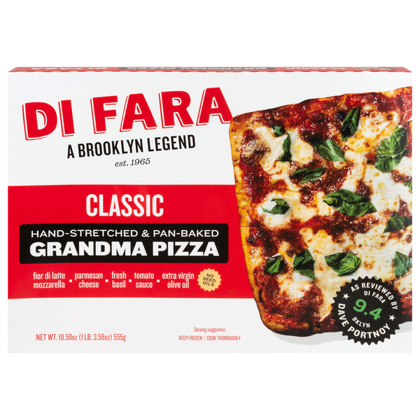 Di Fara Hand Stretched & Pan Baked Classic Grandma Pizza Frozen