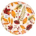 Smart Living Harvest Bamboo Salad Plate Fall Leaves