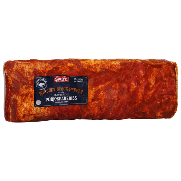 Swift Whiskey Black Pepper St Louis Style Pork Spareribs