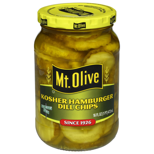 Mt. Olive Kosher Hamburger Dill Pickle Chips