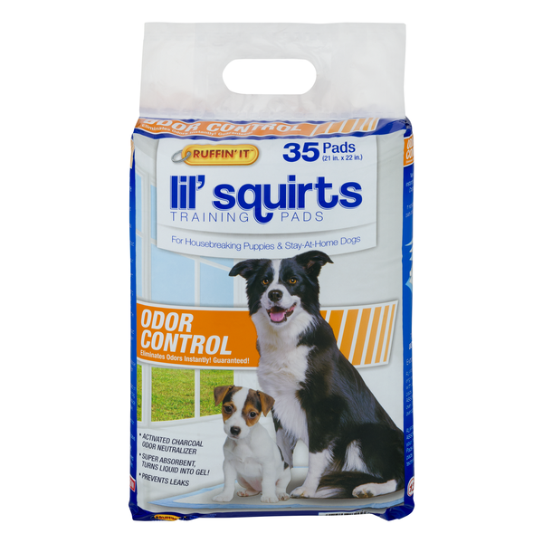 Ruffin' It Lil' Squirts Odor Control Training Pads 21 x 22 Inch