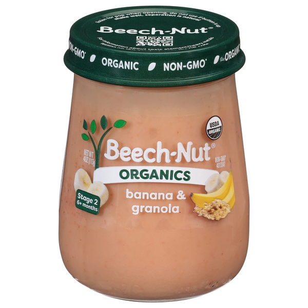 Beech-Nut Organics Stage 2 Baby Food Banana + Granola