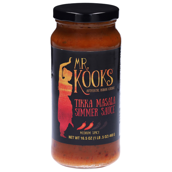 Mr. Kooks Medium Spicy Tikka Masala Simmer Sauce