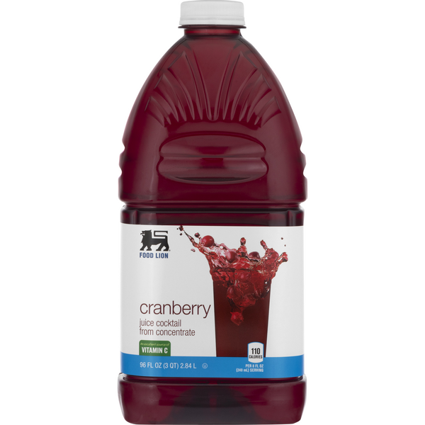 Save on Food Lion Juice Cocktail from Concentrate Cranberry Order