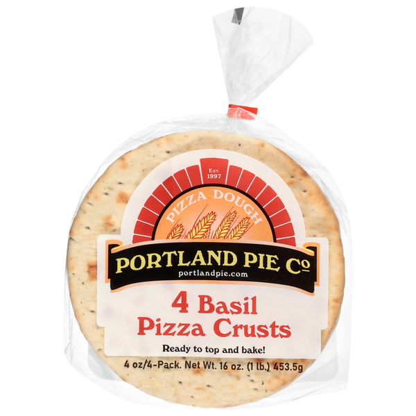 Portland Pie Co Basil Pizza Crust - 4 ct