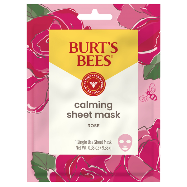 Burt's Bees Sheet Mask with Rose Calming