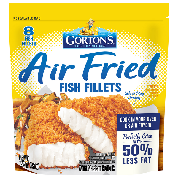 Save on Gorton's Air Fried Fish Fillets - 8 ct Frozen Order Online