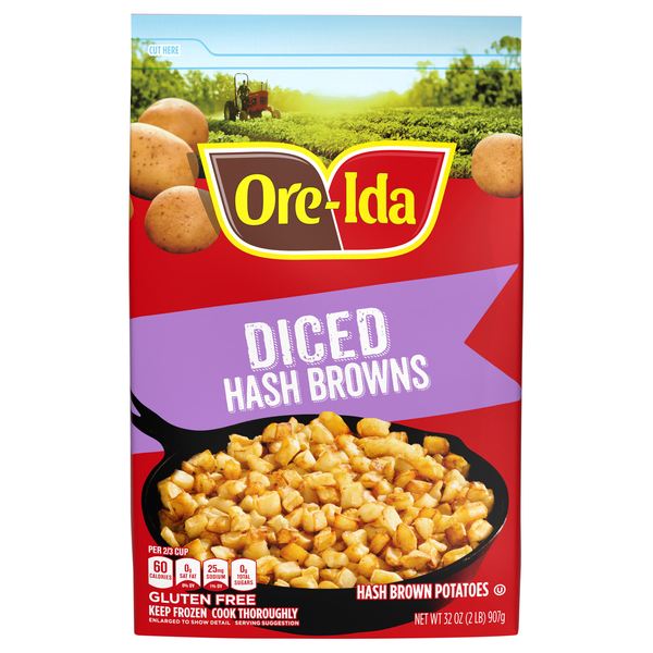 Ore-Ida Diced Hash Browns Potatoes Frozen