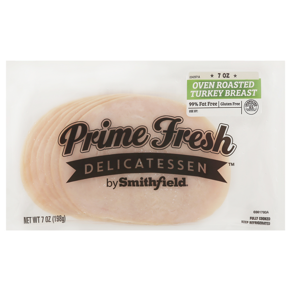 Save on Smithfield Prime Fresh Delicatessen Turkey Breast Oven Roasted