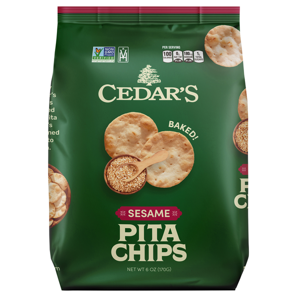 Cedar's Pita Chips Sesame