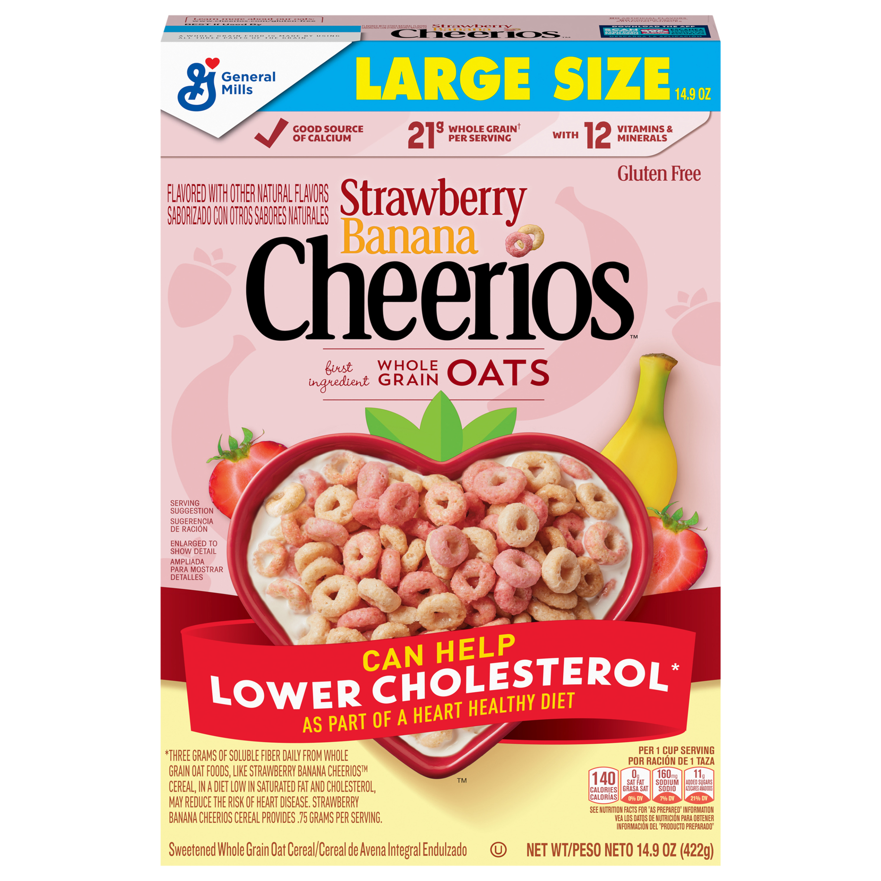 General Mills General Mills Cheerios Cereal Strawberry Banana Limited Edition Large Size