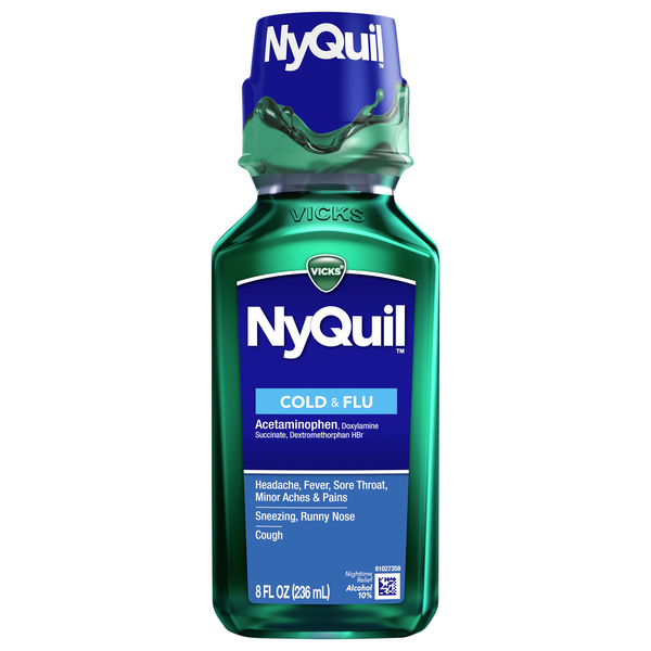 Vicks NyQuil Cold & Flu Nighttime Relief Original Flavor Liquid