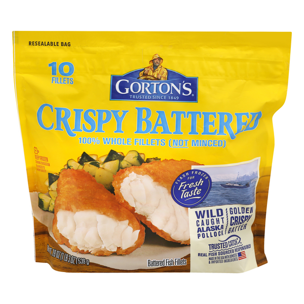 Save on Gorton's Classic Crispy Battered Fish Fillets 10 ct Frozen