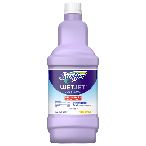 Swiffer WetJet Fresh Citrus Antibacterial Cleaner Refill
