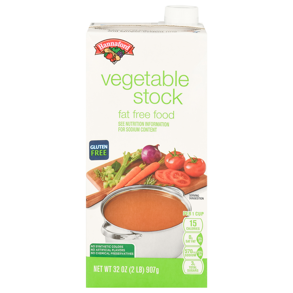 Hannaford Fat Free Vegetable Stock