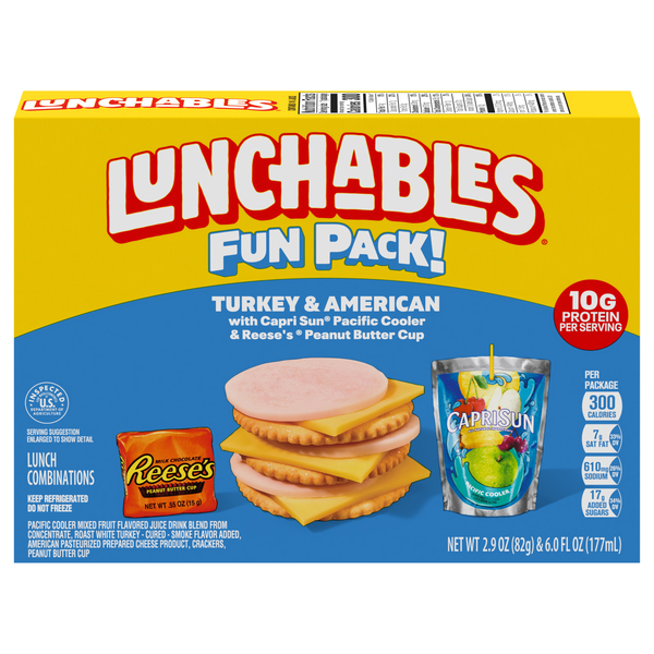 Lunchables Cracker Stackers Turkey & American with Capri Sun