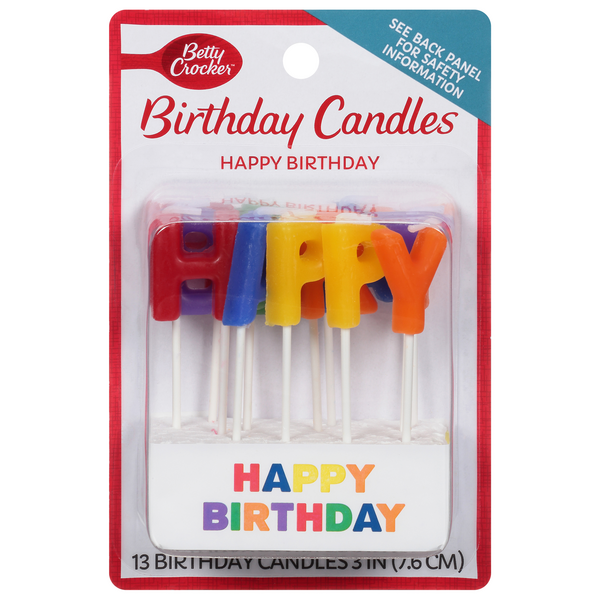 Betty Crocker Happy Birthday Candles