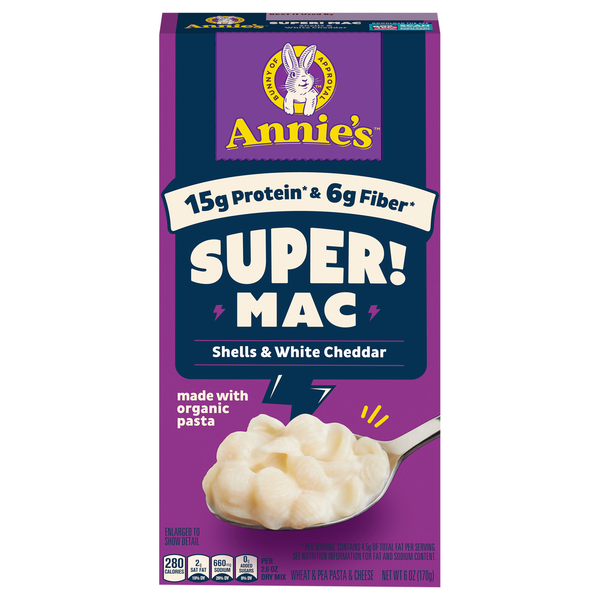 Annie's Super! Mac Shells & White Cheddar