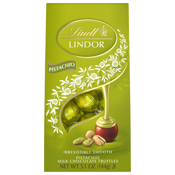 Lindt Lindor Pistachio Milk Chocolate Truffles Candy
