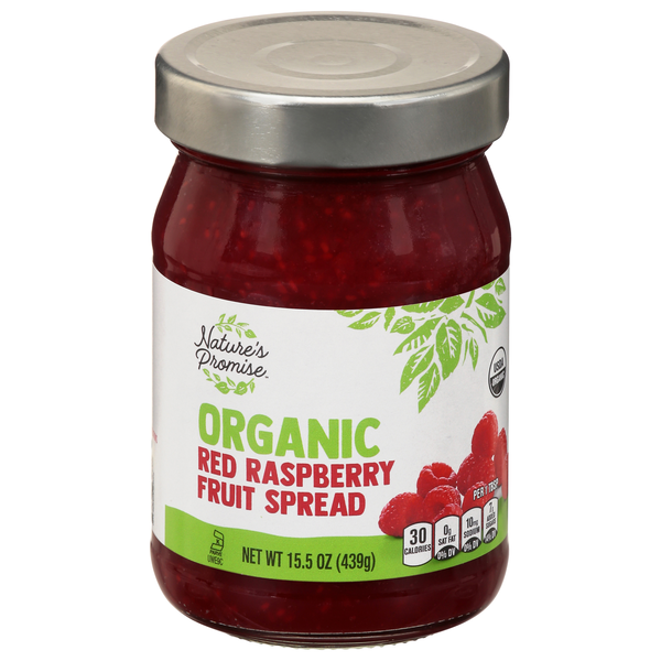 Nature's Promise Organic Red Raspberry Fruit Spread