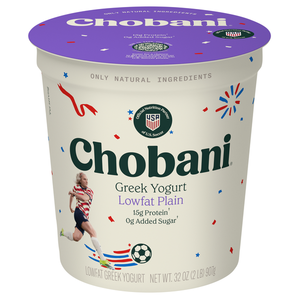 Chobani Low Fat Plain Greek Yogurt