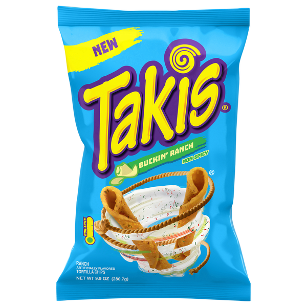 Takis Buckin' Ranch Non-Spicy Flavored Tortilla Chips