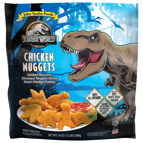 John Soules Foods Jurassic World Breaded Chicken Nuggets Frozen