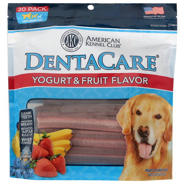 American Kennel Club DentaCare Yogurt & Fruit Dental Dog Treats - 20 ct