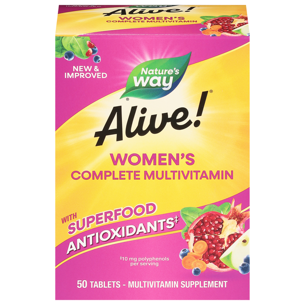 Nature's Way Alive! Women's Energy Multivitamin Supplement Tablets