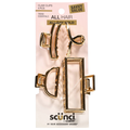 Scunci Trend Essentials All Hair Claw Clips Gold