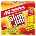Slim Jim Original Protein Smoked Meat Sticks Snack Size - 46 ct