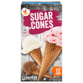 Giant Sugar Ice Cream Cones - 12 ct