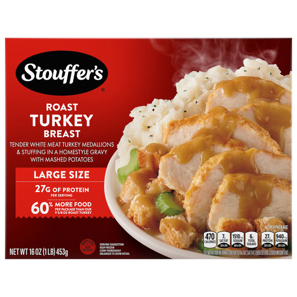 Stouffer's Roast Turkey Breast with Mashed Potatoes & Gravy Frozen Meal