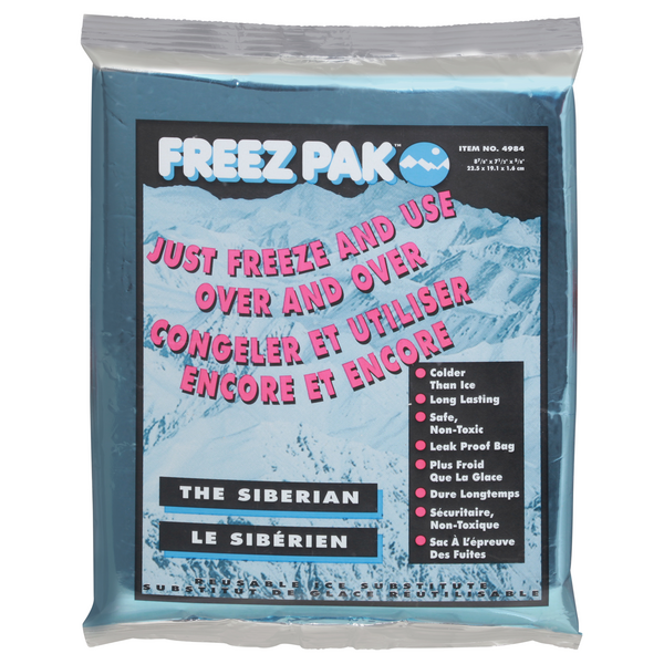 Freez Pak The Siberian Soft Reusable Ice Substitute 8 7/8 X 7 1/2 X 5/8