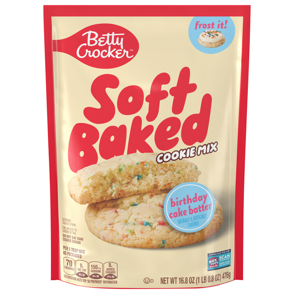 Betty Crocker Birthday Cake Batter Soft Baked Cookie Mix