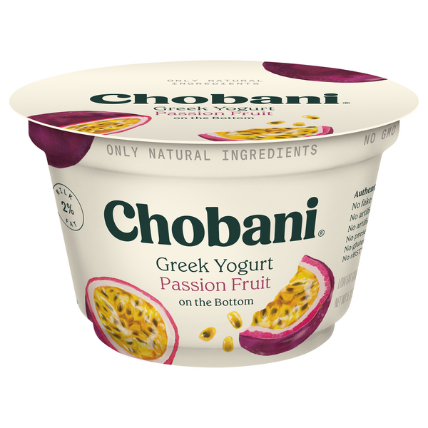 Save On Chobani Greek Yogurt Passion Fruit On The Bottom 2 Milk Fat 