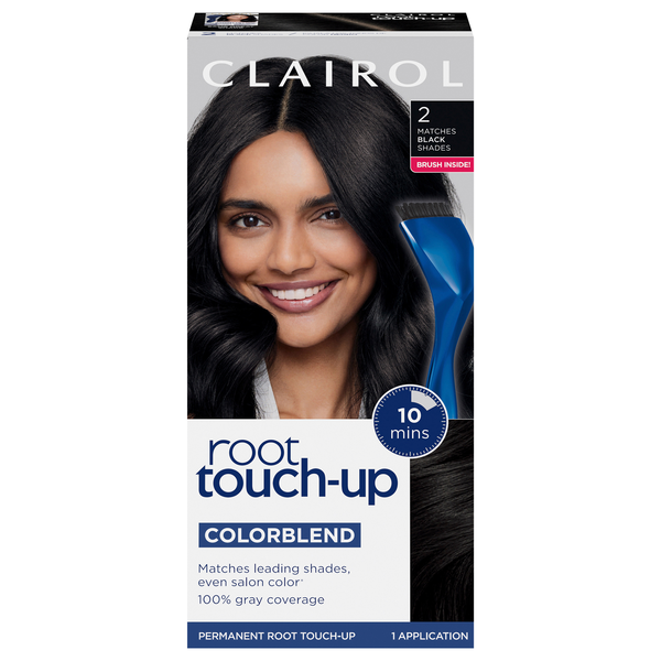 Clairol Root Touch-Up Permanent Hair Color Creme Black Shades 2