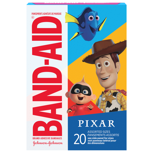 Band-Aid Adhesive Bandages Assorted Sizes Pixar