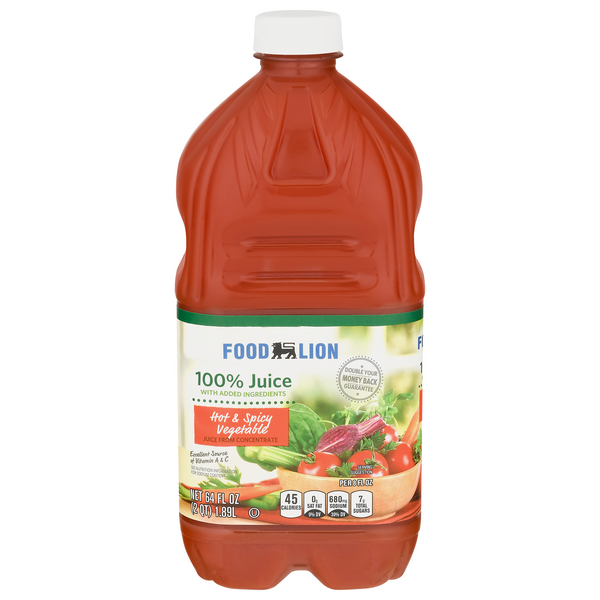 Save on Food Lion 100 Vegetable Juice Hot & Spicy Order Online Delivery Food Lion