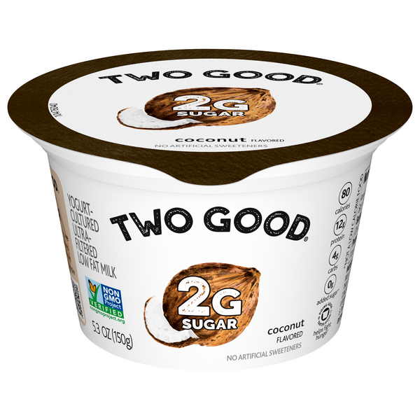 Save on Two Good Greek Yogurt Coconut Low Fat Order Online Delivery GIANT