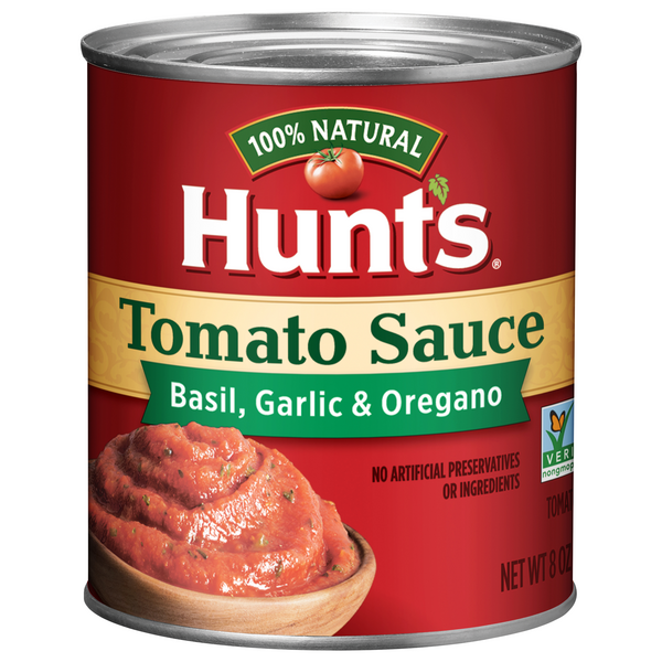 Save on Hunt's Tomato Sauce Basil Garlic & Oregano 100 Natural Order Online Delivery Giant