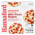 Hannaford Pepperoni Mini Pizza Bagels - 9 ct Frozen