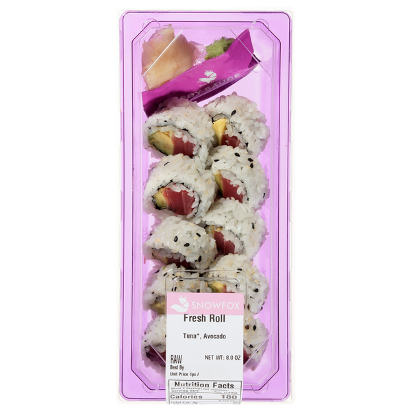 Snowfox Tuna Avocado Sushi Roll