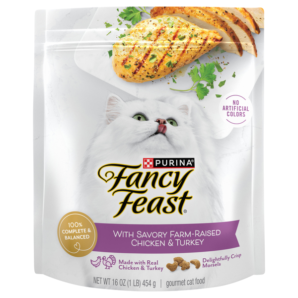 Save on Fancy Feast Farm Raised Chicken Turkey Gourmet Adult Dry