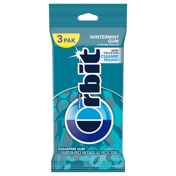 Orbit Sugar Free Gum Wintermint - 3 pk