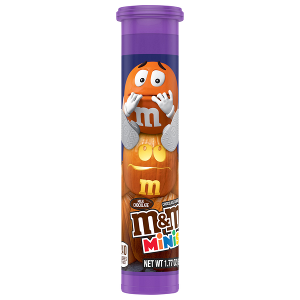 M&M's Milk Chocolate Halloween Candy Minis Filled Tube